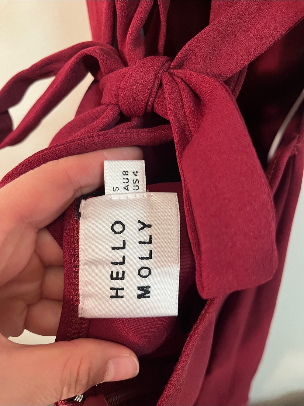Hello Molly Wine Red Maxi Dress - Picture 2 of 5